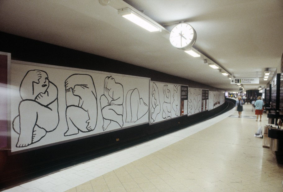 T-station Slussen, Stockholm 1990-1992