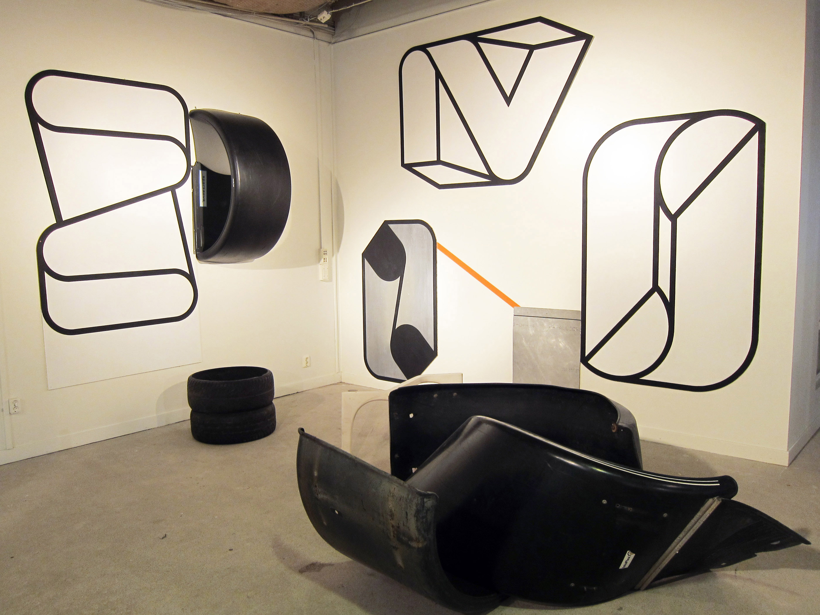 Installation in the group show UnTied Notions 2012 Design Hall Telefonplan Stockholm Kopia